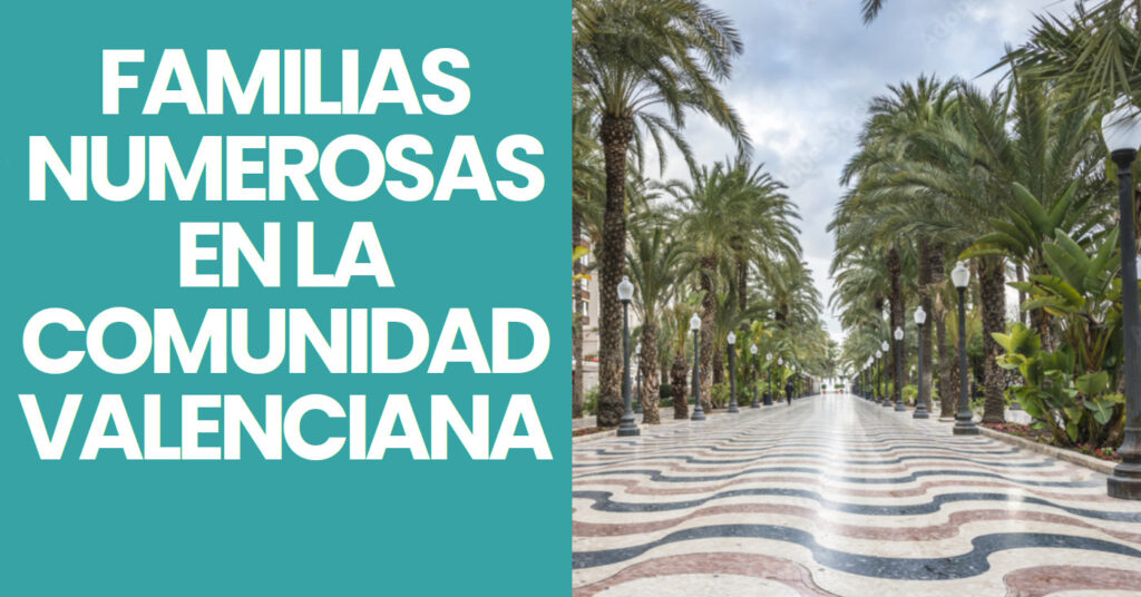 Ayudas para familias numerosas en la Comunitat Valenciana.