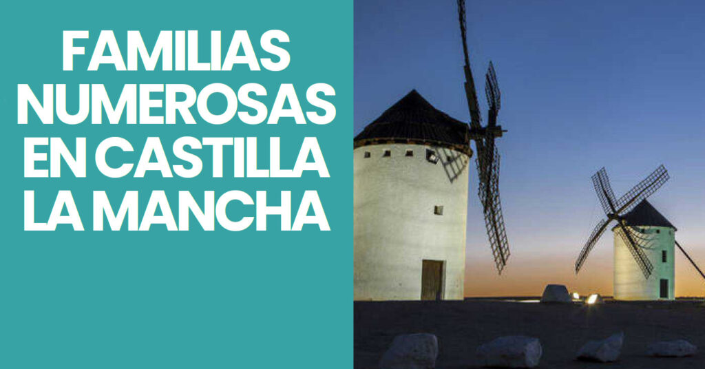 Ayuda familia numerosa en Castilla la Mancha.