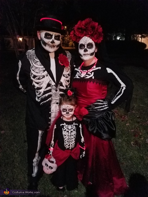 10 ideas de Disfraces para Halloween en Familia. 17 disfraz dia de muertos catrina mexicana familia halloween 2