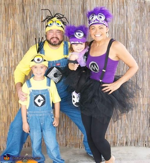10 ideas de Disfraces para Halloween en Familia. 35 disfraz gru minions familia halloween 1