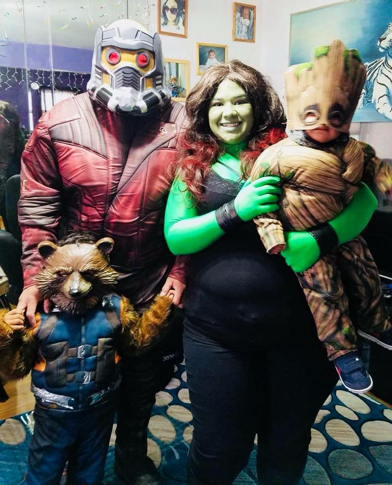 10 ideas de Disfraces para Halloween en Familia. 4 disfraz guardianes de la galaxia familia 2