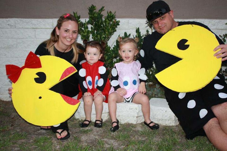 10 ideas de Disfraces para Halloween en Familia. 42 disfraz pac man familia numerosa halloween 3
