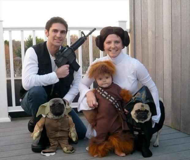 10 ideas de Disfraces para Halloween en Familia. 9 disfraz star wars familia halloween 3